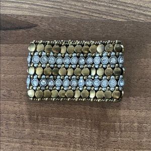 SOLD Boho Brass Stretchy Bracelet